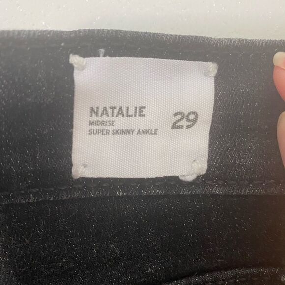 Hudson Natalie Mid-Rise Super Skinny Ankle Jeans size 29 - Picture 5 of 6